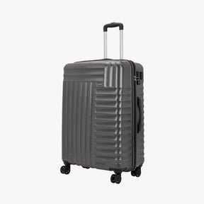 Apex Hard Luggage with Dual Wheels and USB Port - Gun Metal