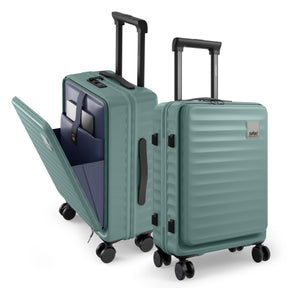 Safari Select Froniq Fresh mint Front opening Trolley Bag with TSA Lock, Dual wheels and Anti-Theft Zipper