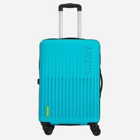 Safari Astra Cyan Trolley Bag with Dual Wheels & Organised Interiors