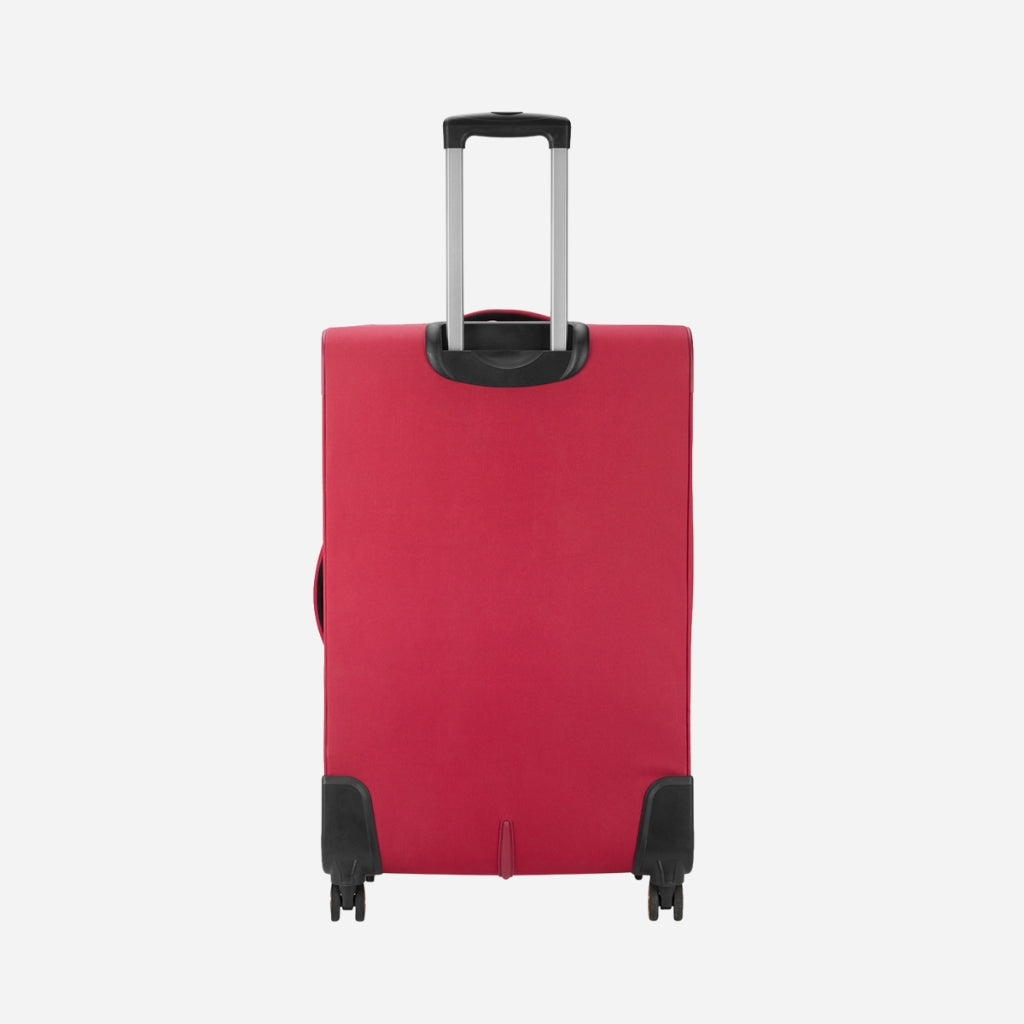 Safari Flexa Red Trolley Bag with Dual Wheels