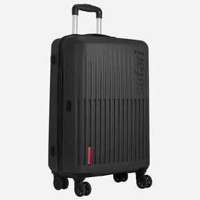 Safari Astra Black Trolley Bag with Dual Wheels & Organised Interiors