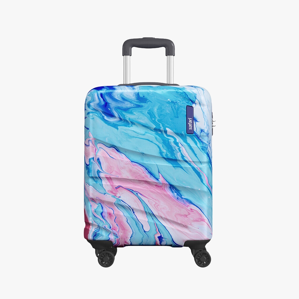 Safari Hue Printed Trolley Bag with Dual Wheels