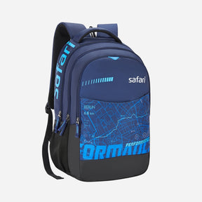 Safari Chase 104 Superior 26.8L Superior Blue Laptop Backpack with Easy Access Pockets