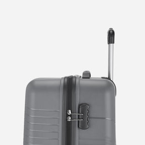 Safari Zolo Dark Grey Trolley Bag with Dual Wheels & Fixed Combination Lock
