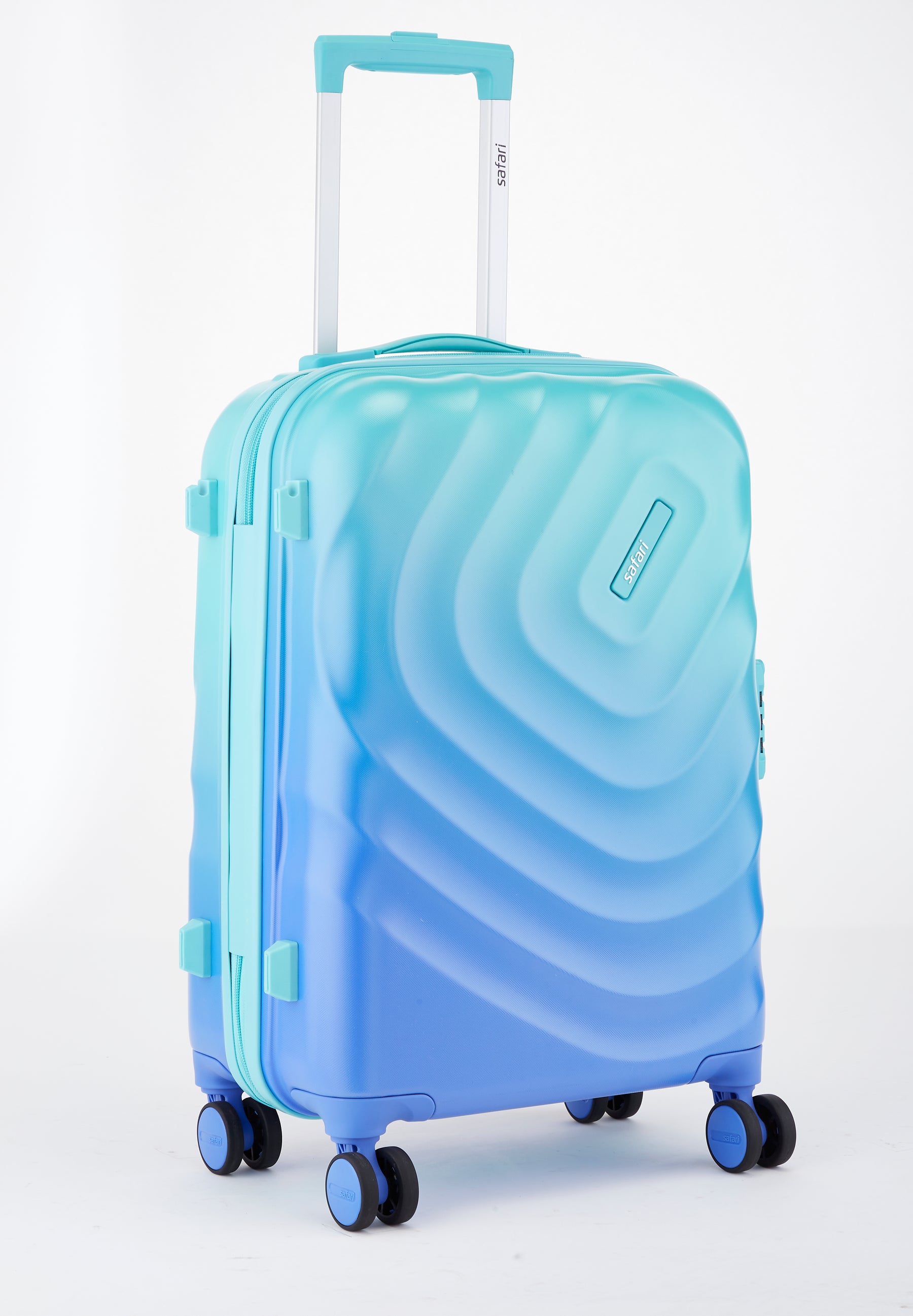 Safari Haze Splash Trolley Bag with TSA Lock, Dual wheels, Side Hooks and Anti-theft Zipper