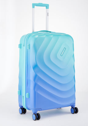 Safari Haze Splash Trolley Bag with TSA Lock, Dual wheels, Side Hooks and Anti-theft Zipper