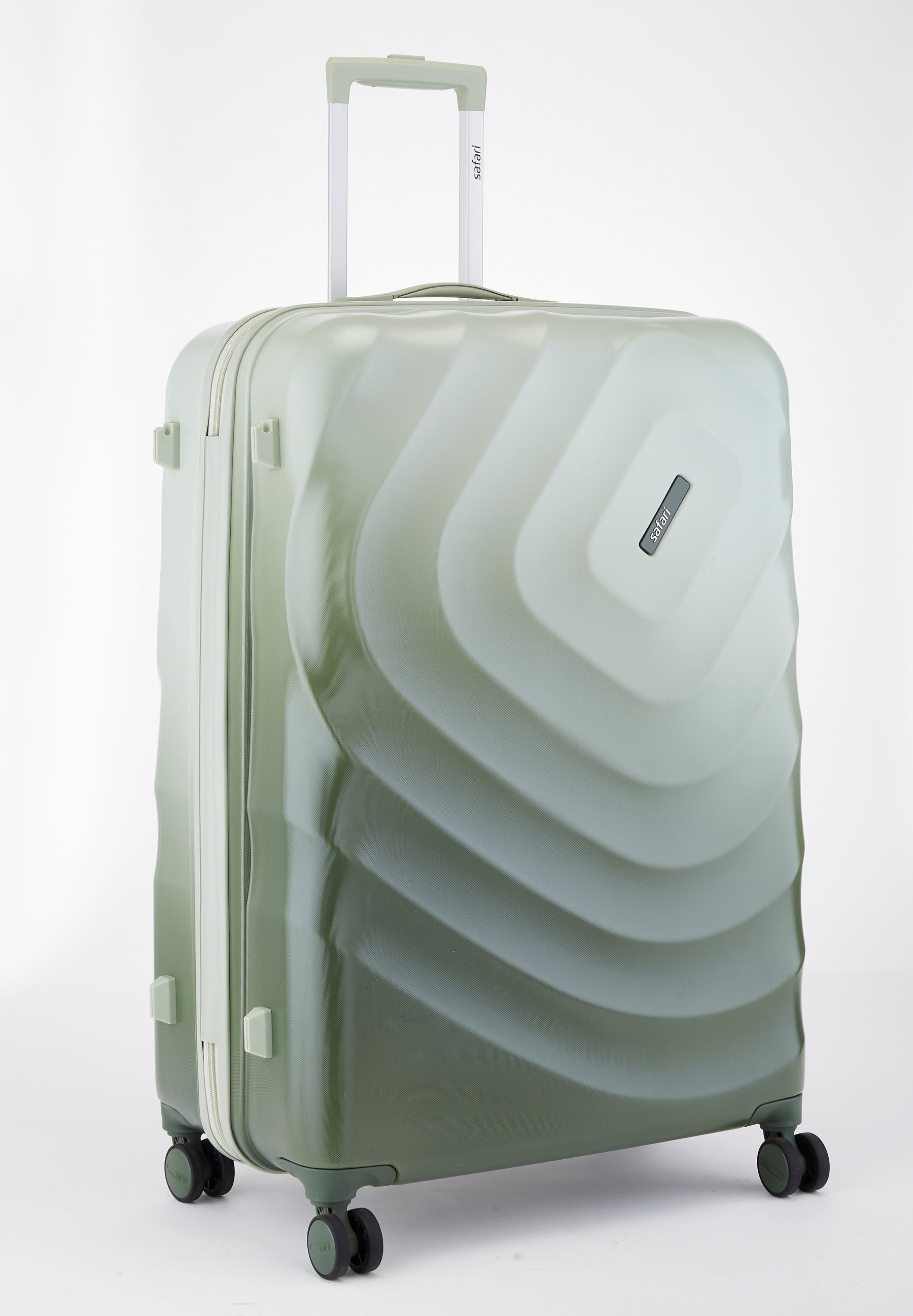 Safari Haze Tropica Trolley Bag with TSA Lock, Dual wheels, Side Hooks and Anti-theft Zipper