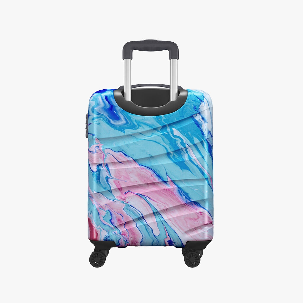 Safari Hue Printed Trolley Bag with Dual Wheels