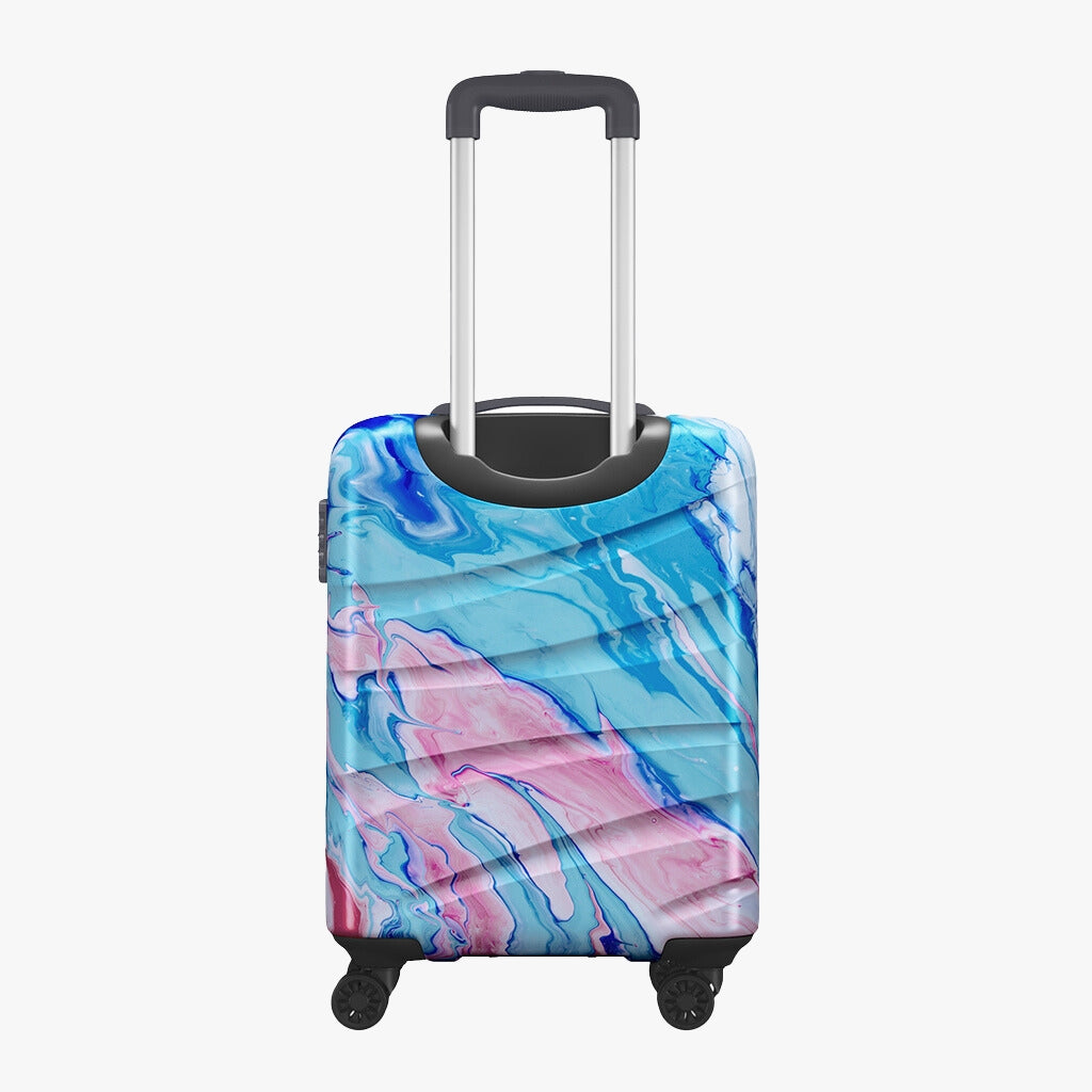 Safari Hue Printed Trolley Bag with Dual Wheels