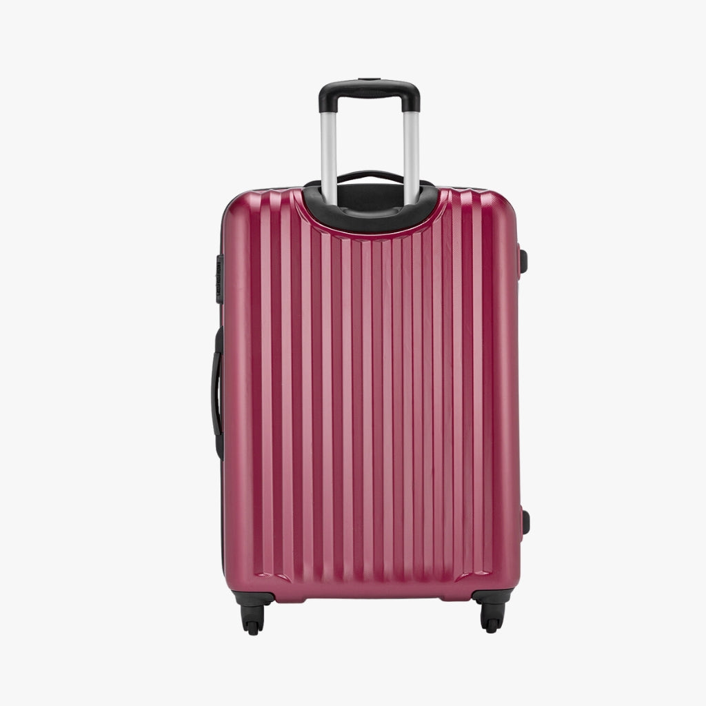 Glimpse Scratch Resistant Hard Luggage Combo Set (Small and Medium) - Wine Red