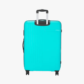 Weave XL Size 126 L Hard Luggage with Dual Wheels - Cyan