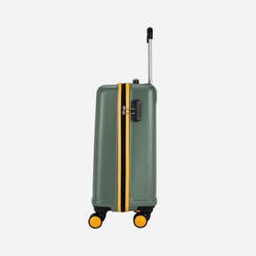 Safari City Miles Thyme Green Trolley Bag with Anti-theft Zipper and Dual Wheels