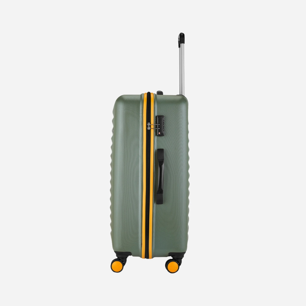 Safari Defender Thyme Green Trolley Bag Small, Medium and Large Combo with TSA lock and Dual Wheels