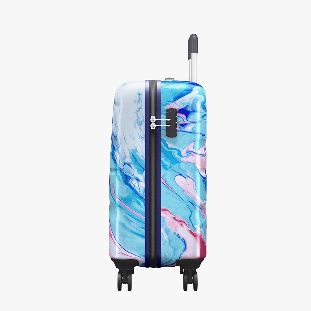 Safari Hue Printed Trolley Bag with Dual Wheels