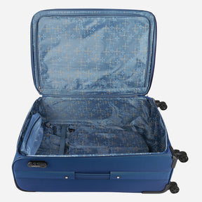 Safari Pergo Superior Blue Trolley Bag with Dual Wheels