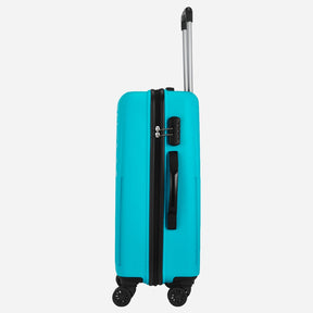 Safari Astra Cyan Trolley Bag with Dual Wheels & Organised Interiors