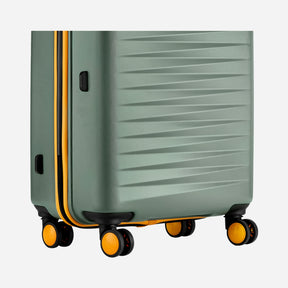 Safari Defender Thyme Green Trolley Bag Small and Medium Combo with TSA lock and Dual Wheels