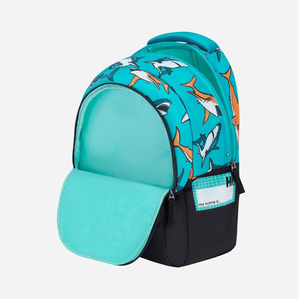 Genius by Safari Splash 23L Black School Backpack with Name Tag