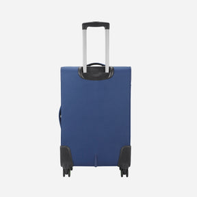 Safari Flexa Navy Blue Trolley Bag with Dual Wheels