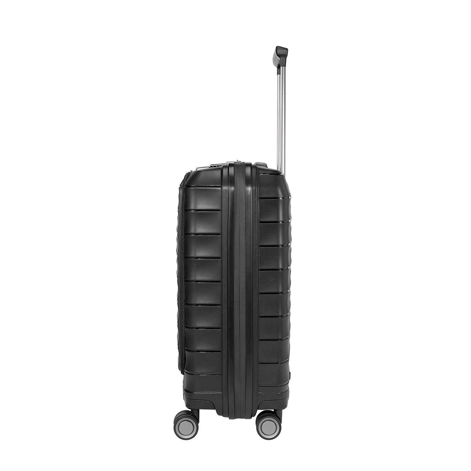 Safari Select Aerolite Black Cabin Trolley Bag with Laptop Compartment, TSA Lock, Dual wheels and Anti-Theft Zipper