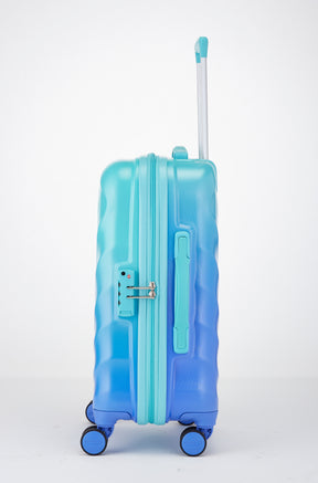 Safari Haze Splash Trolley Bag with TSA Lock, Dual wheels, Side Hooks and Anti-theft Zipper