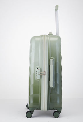 Safari Haze Tropica Trolley Bag with TSA Lock, Dual wheels, Side Hooks and Anti-theft Zipper