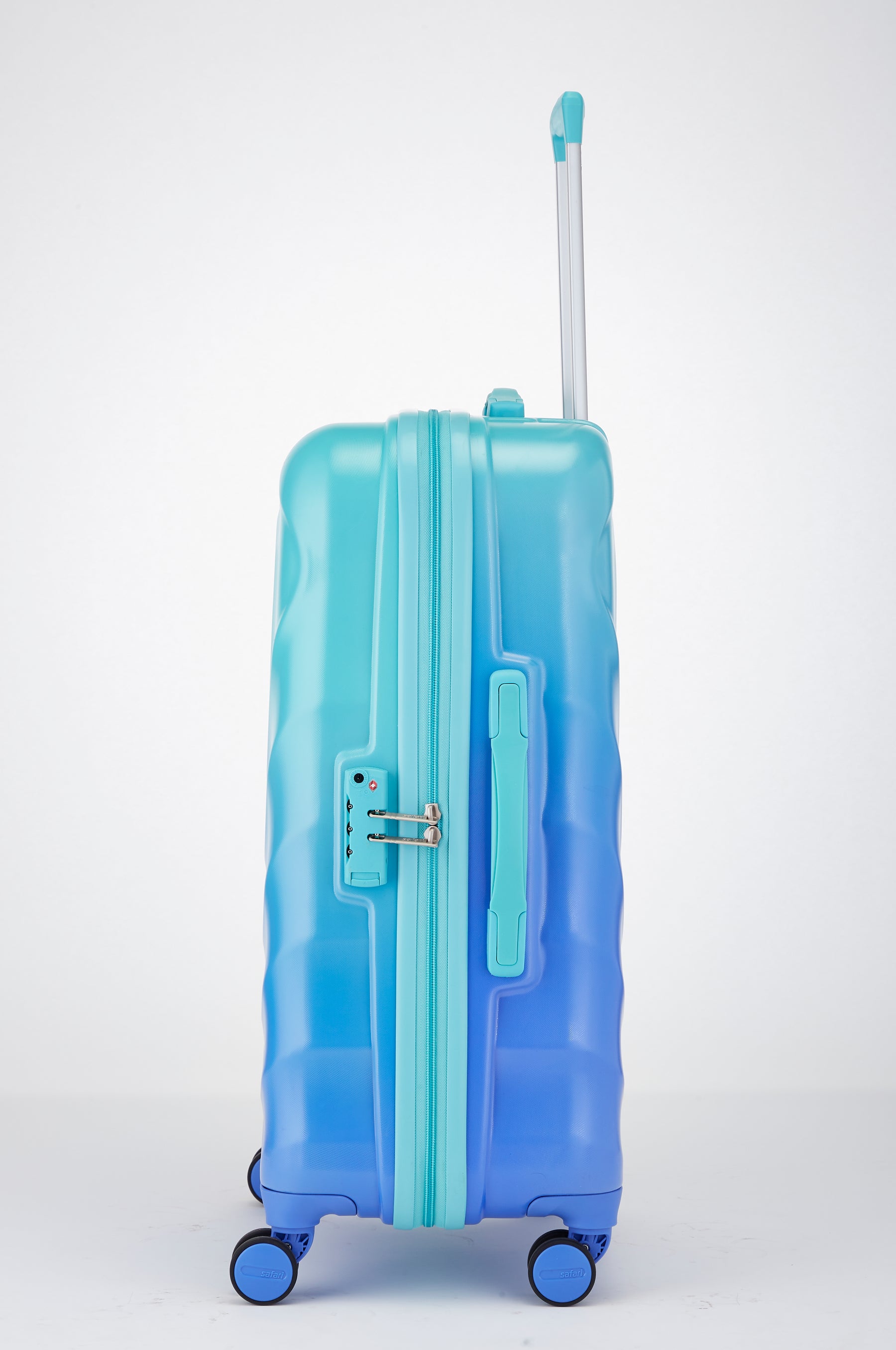 Safari Haze Splash Trolley Bag with TSA Lock, Dual wheels, Side Hooks and Anti-theft Zipper