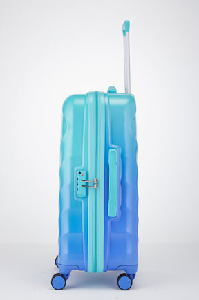 Safari Haze Splash Trolley Bag with TSA Lock, Dual wheels, Side Hooks and Anti-theft Zipper