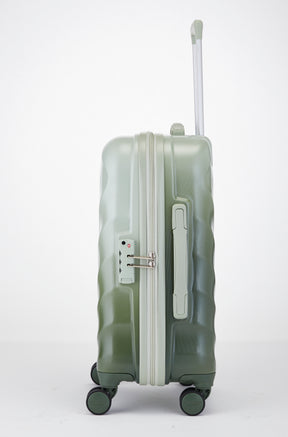 Safari Haze Tropica Trolley Bag with TSA Lock, Dual wheels, Side Hooks and Anti-theft Zipper