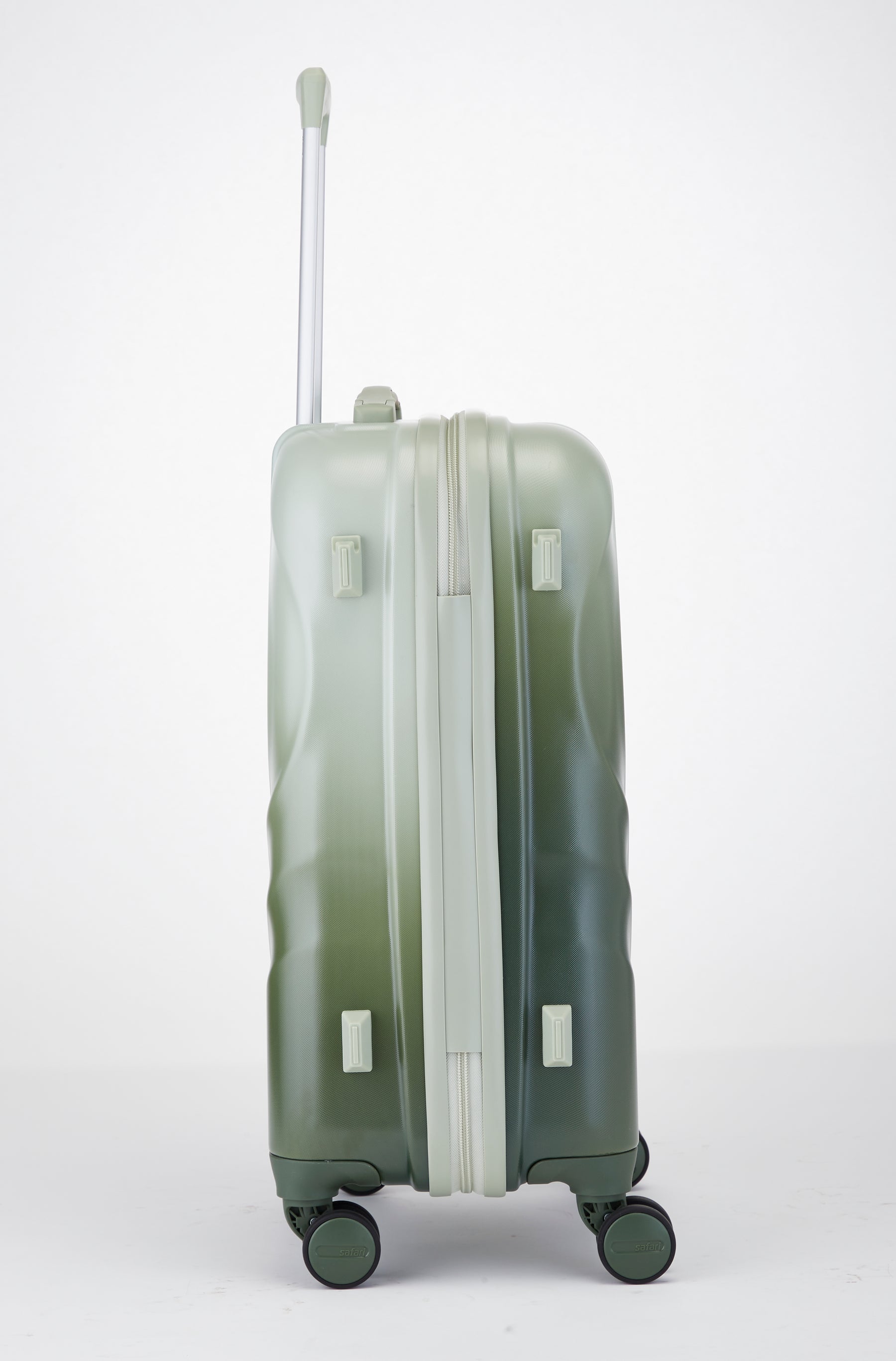 Safari Haze Tropica Trolley Bag with TSA Lock, Dual wheels, Side Hooks and Anti-theft Zipper