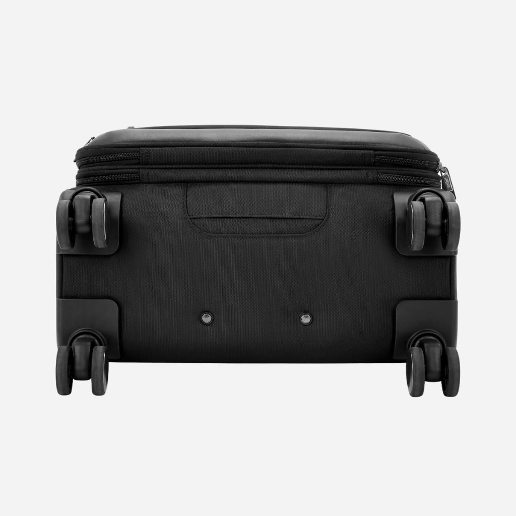Safari Phoenix Black Overnighter Laptop Trolley Bag with TSA Lock and Detailed Interior.