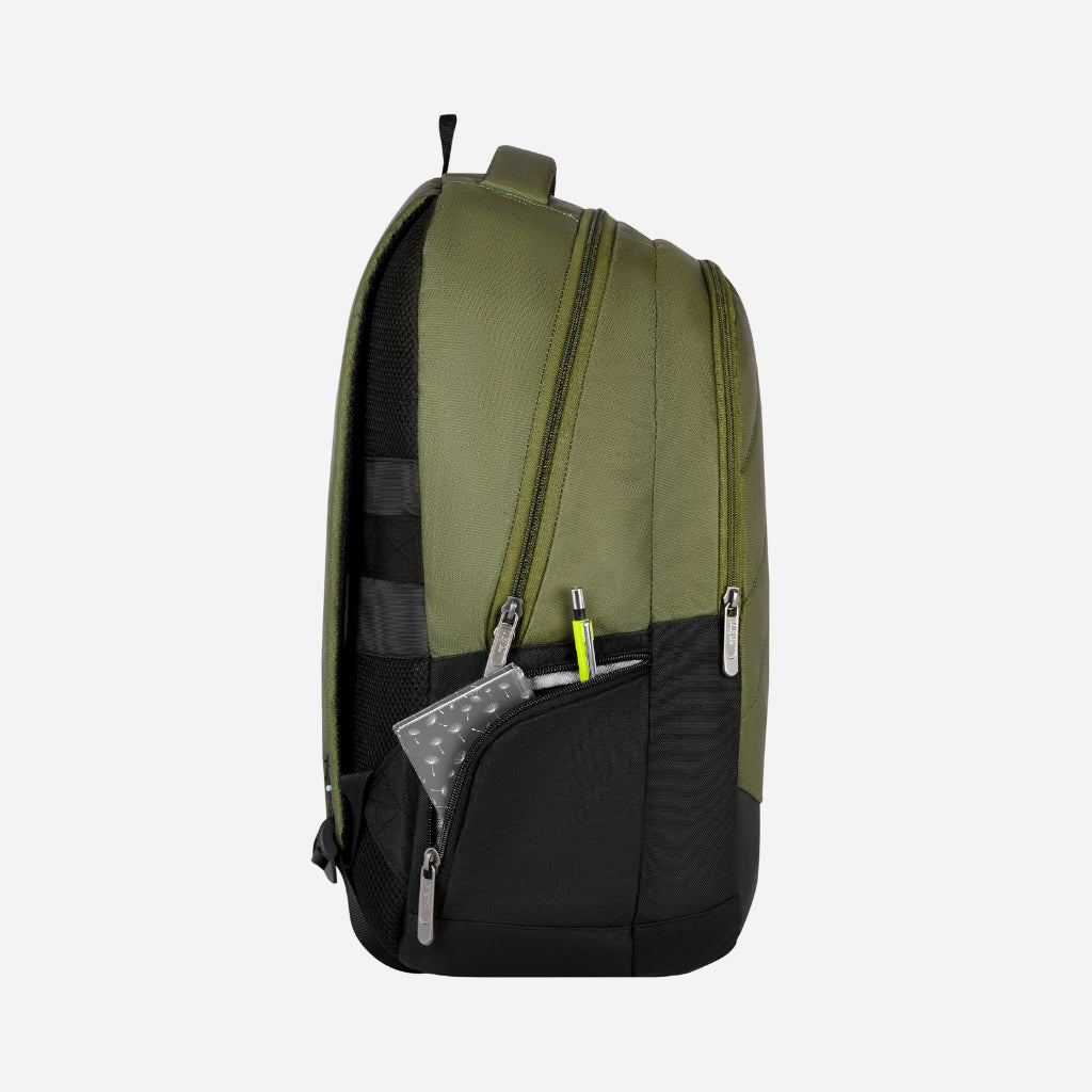 Safari Aron 1 32L Olive Laptop Backpack with Raincover
