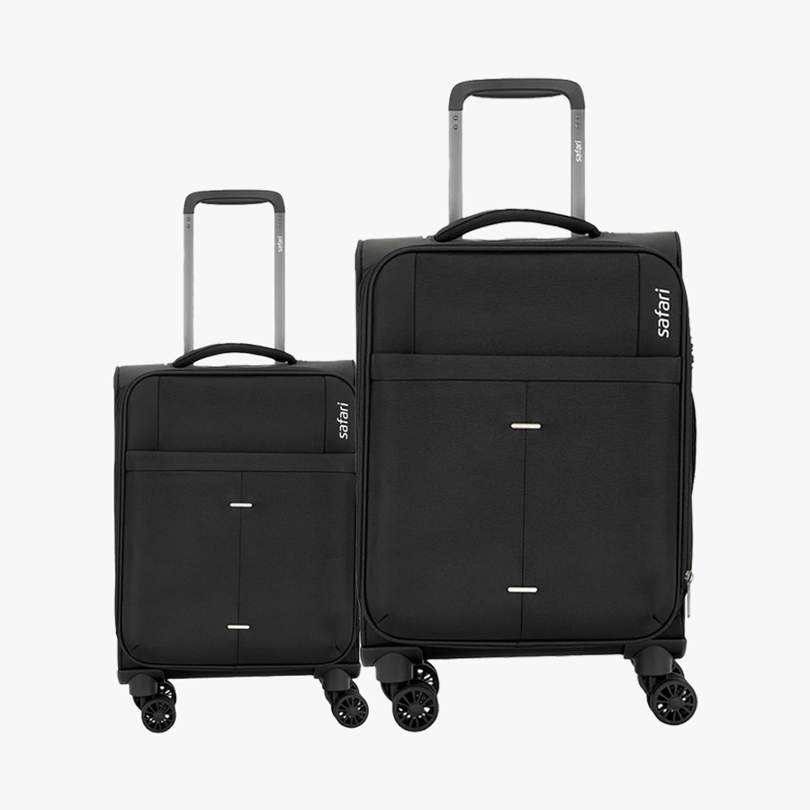 Buy Safari Airpro Set of 2 Black Lightweight Trolley Bags Online