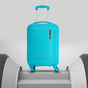 Aerodyne Lightweight Hard Luggage With TSA Lock and Airline Compliant Sizing- Cyan