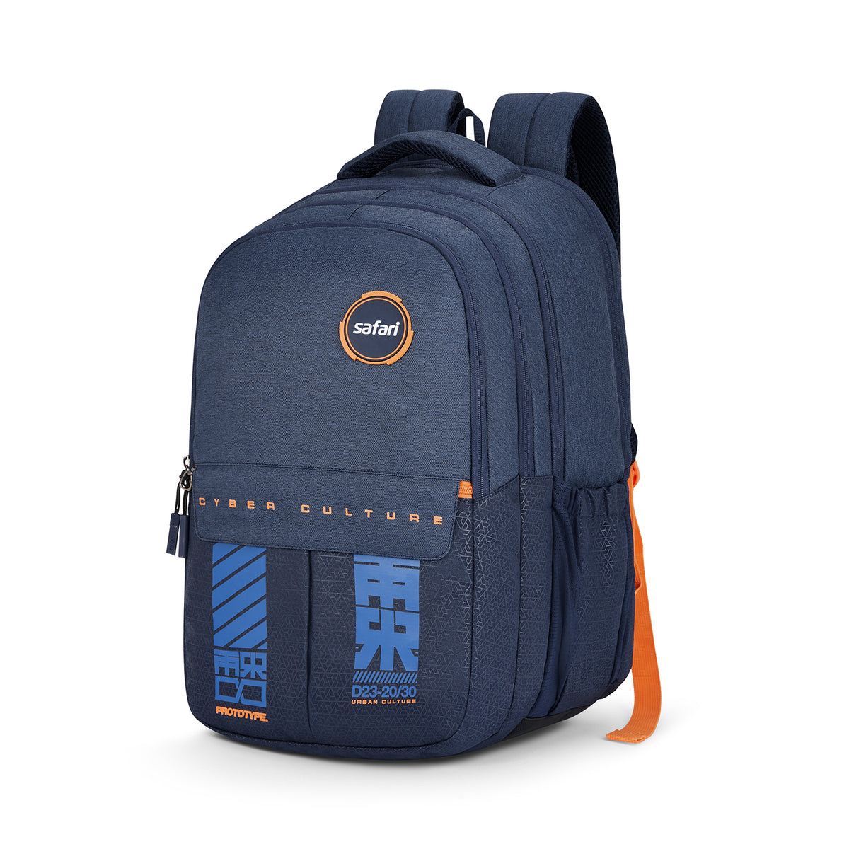 Safari Quadro 43L Blue School Backpack