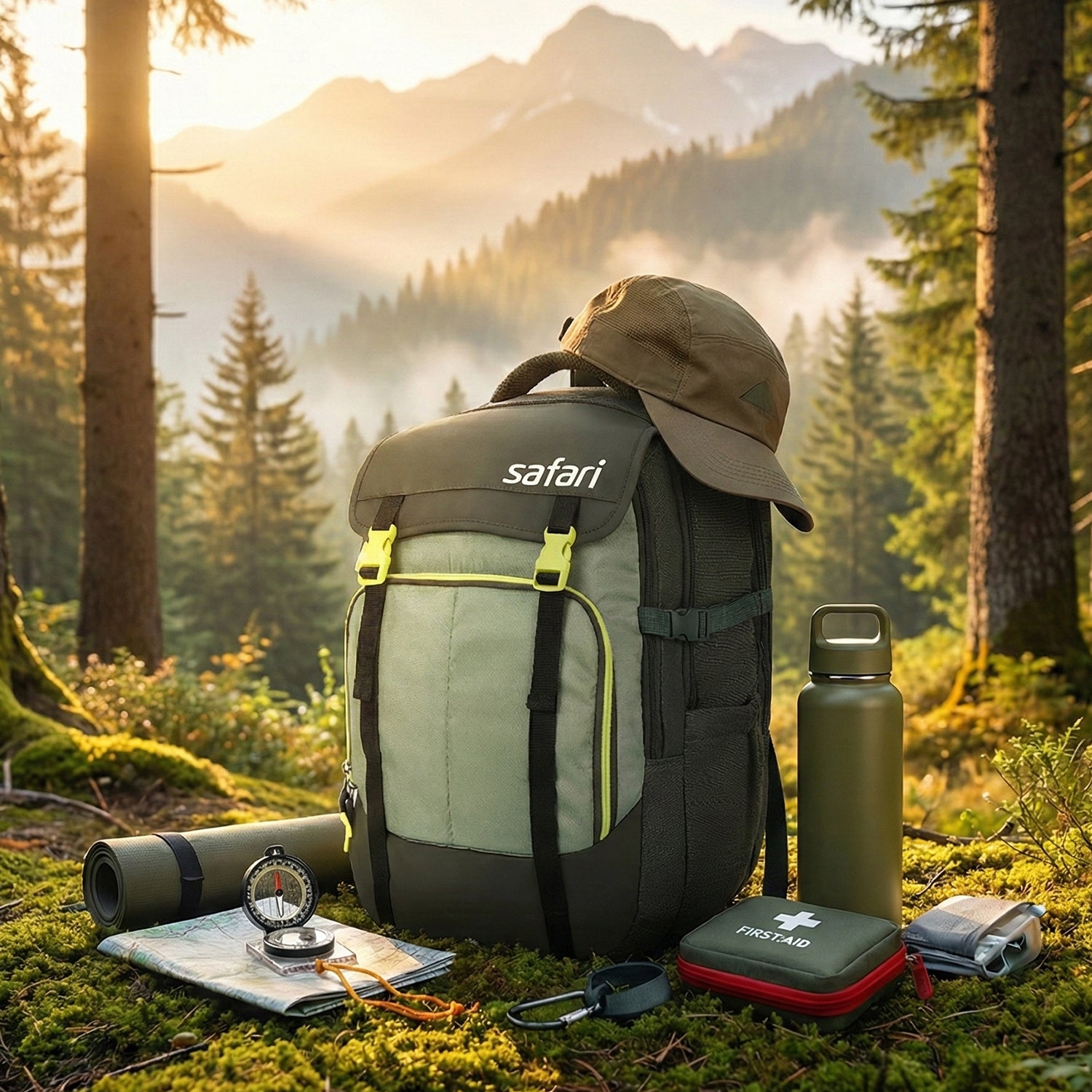 Safari Expand 43L Olive Laptop Backpack