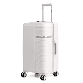Safari Trunk Pro Trolley Bag with TSA lock and Dual Wheels - Winter White