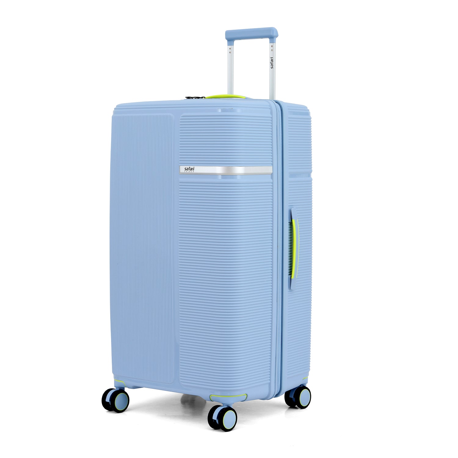 Safari Trunk Pro Trolley Bag with TSA lock and Dual Wheels - Wisteria Blue