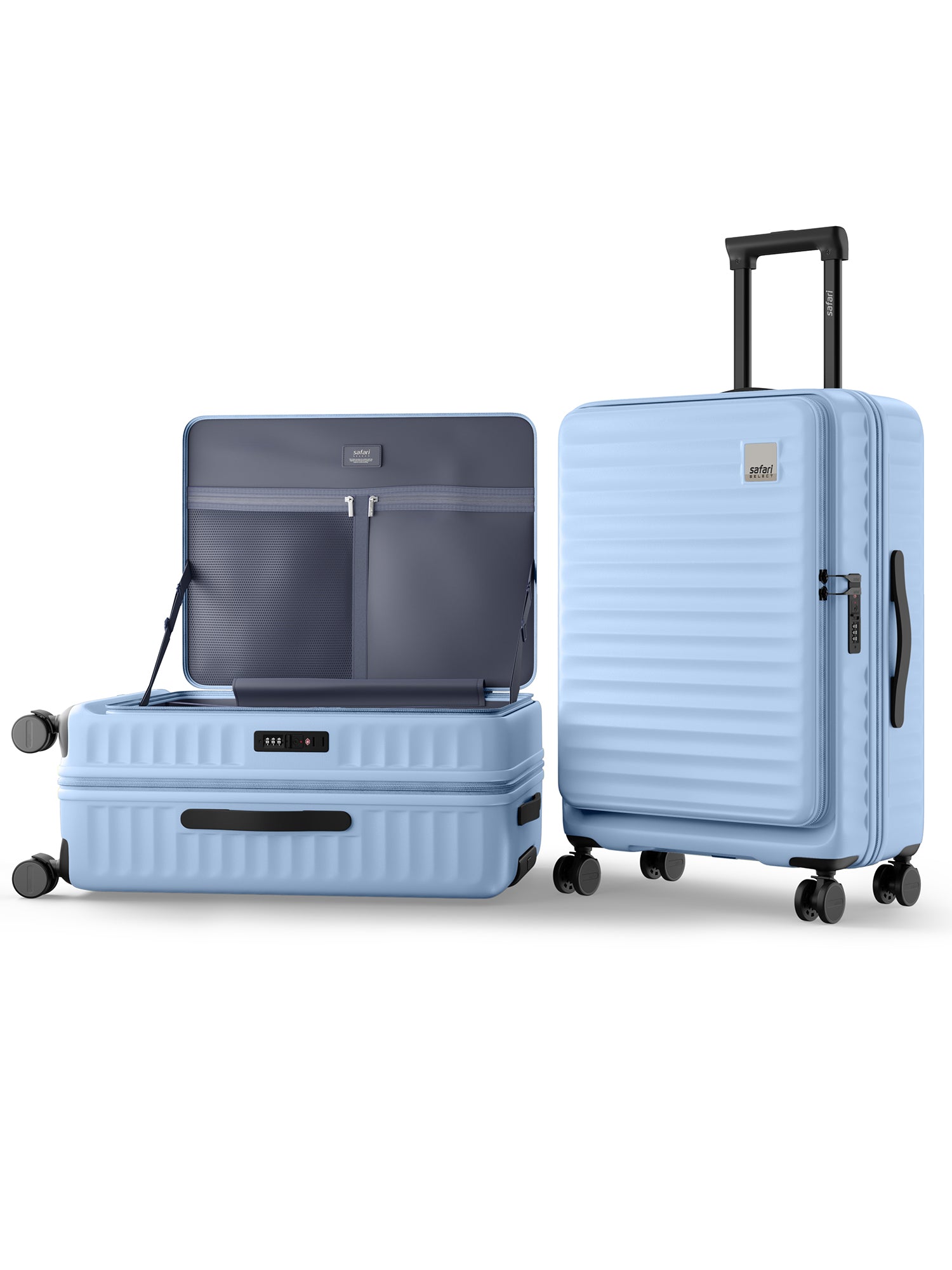 Safari Select Froniq Trolley Bag - Frost Grey