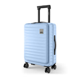 Safari Select Froniq Frost Grey Front opening Trolley Bag with TSA Lock, Dual wheels and Anti-Theft Zipper