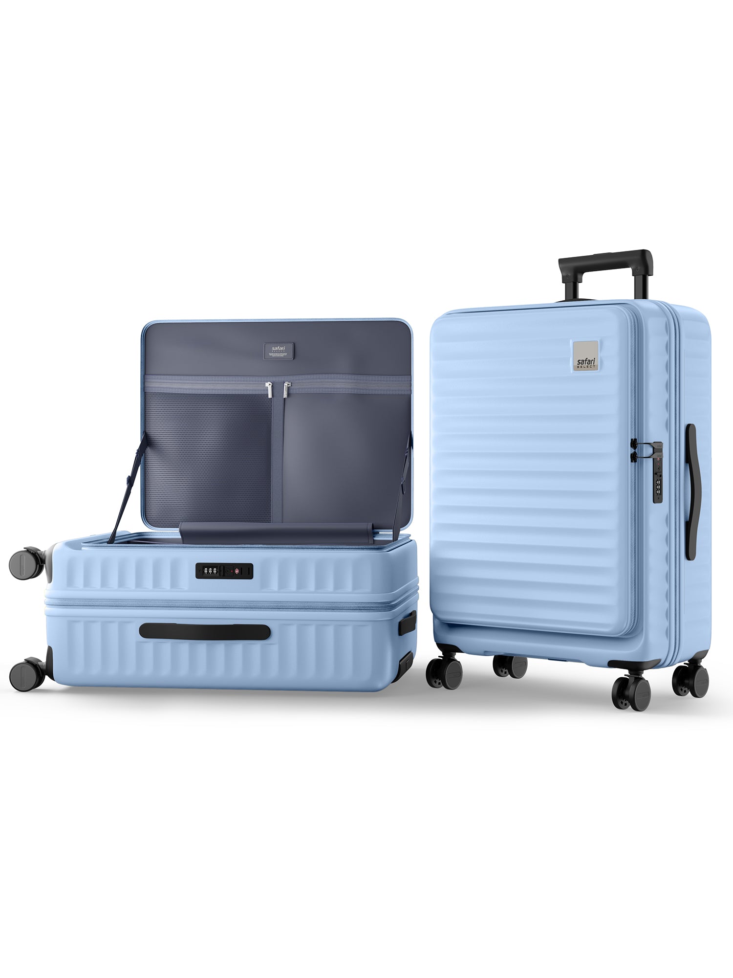 Safari Select Froniq Trolley Bag - Frost Grey