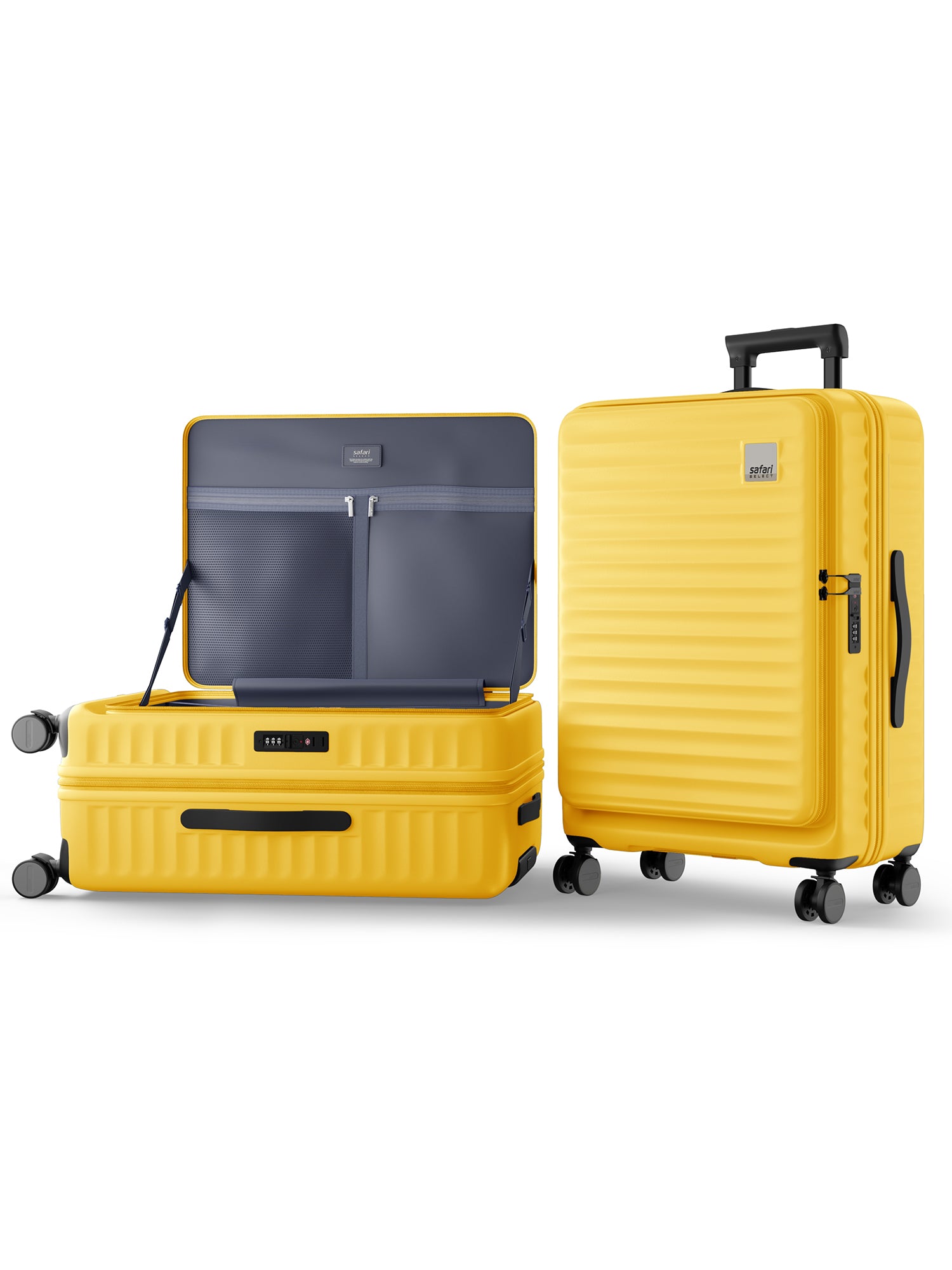 Safari Select Froniq Trolley Bag - Yellow