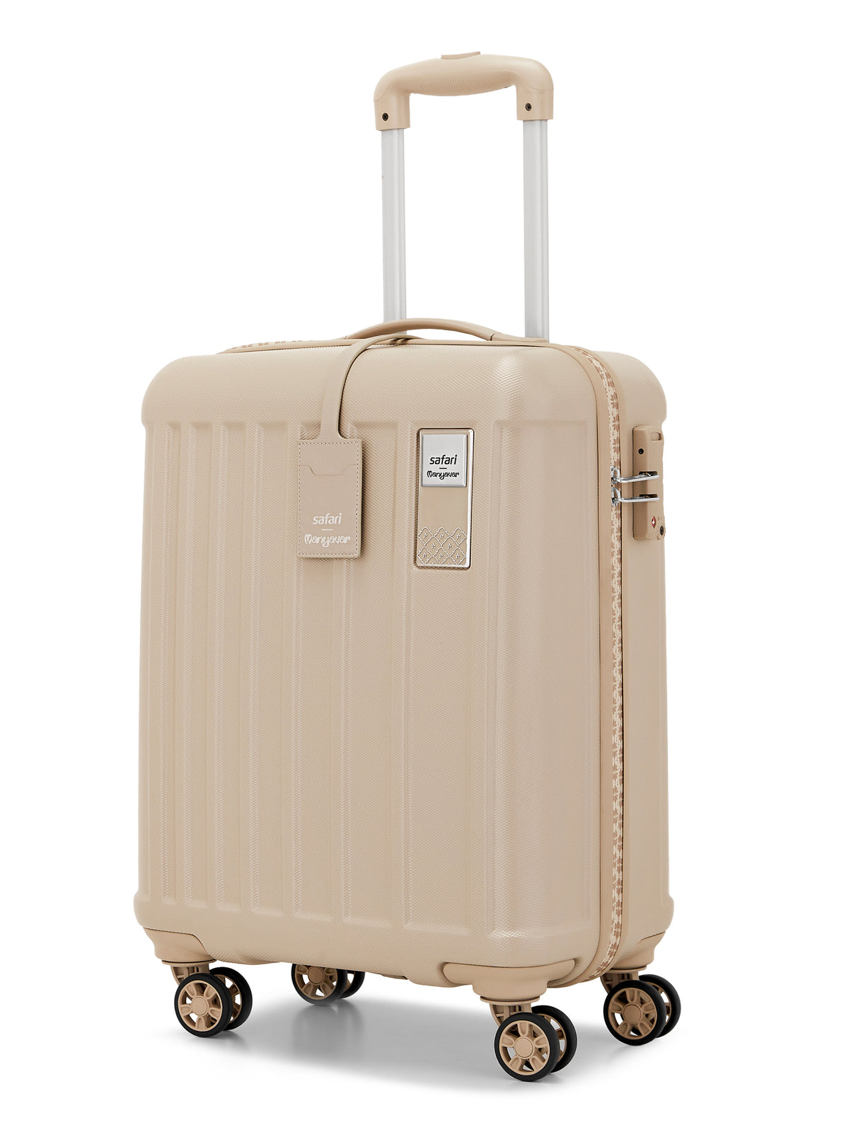 Safari x Manyavar Eterna Wedding Trolley Bag with Dual Wheels and TSA lock - Dark Champagne
