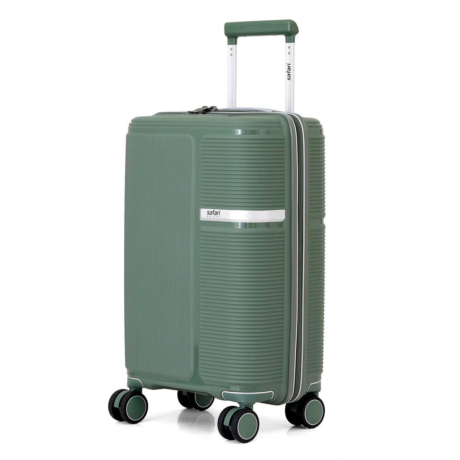 Safari Trunk Pro Trolley Bag with TSA lock and Dual Wheels - Pine Green