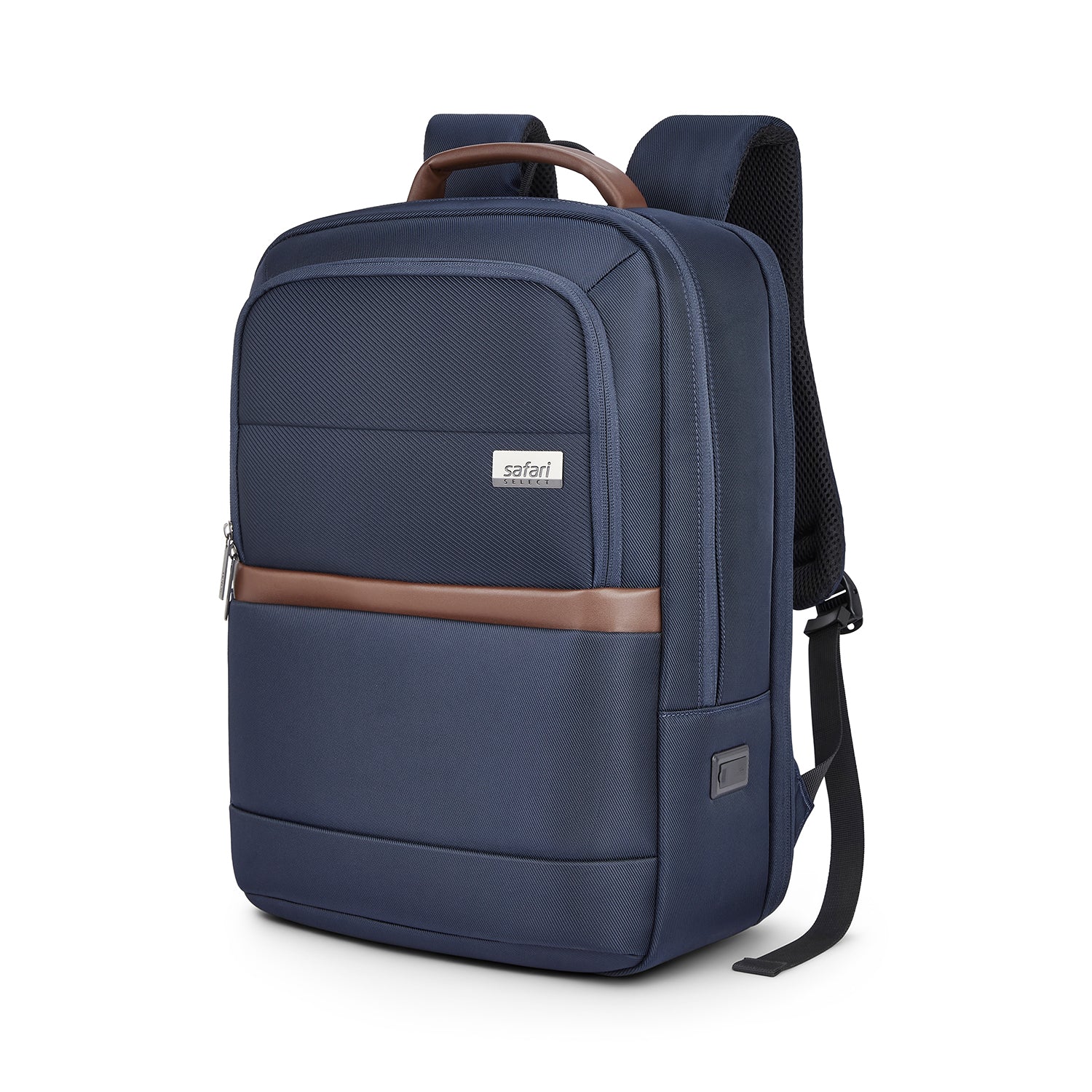 Safari Marque 27L Blue Formal Backpack with Laptop Sleeve