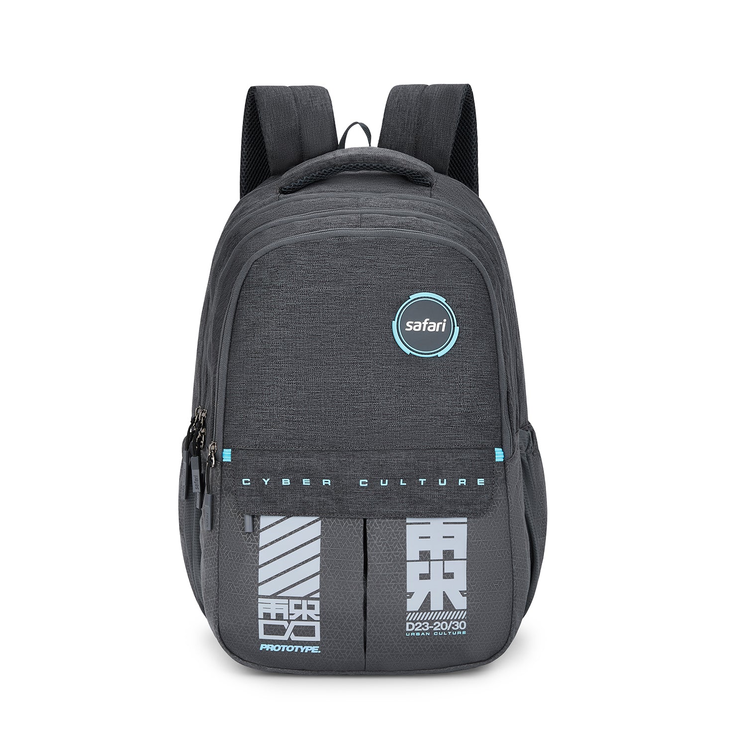 Safari Quadro 43L Grey School Backpack