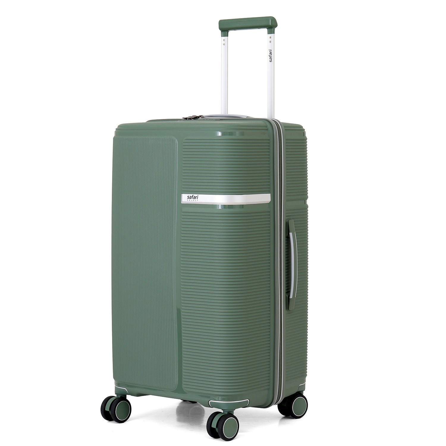 Safari Trunk Pro Trolley Bag with TSA lock and Dual Wheels - Pine Green