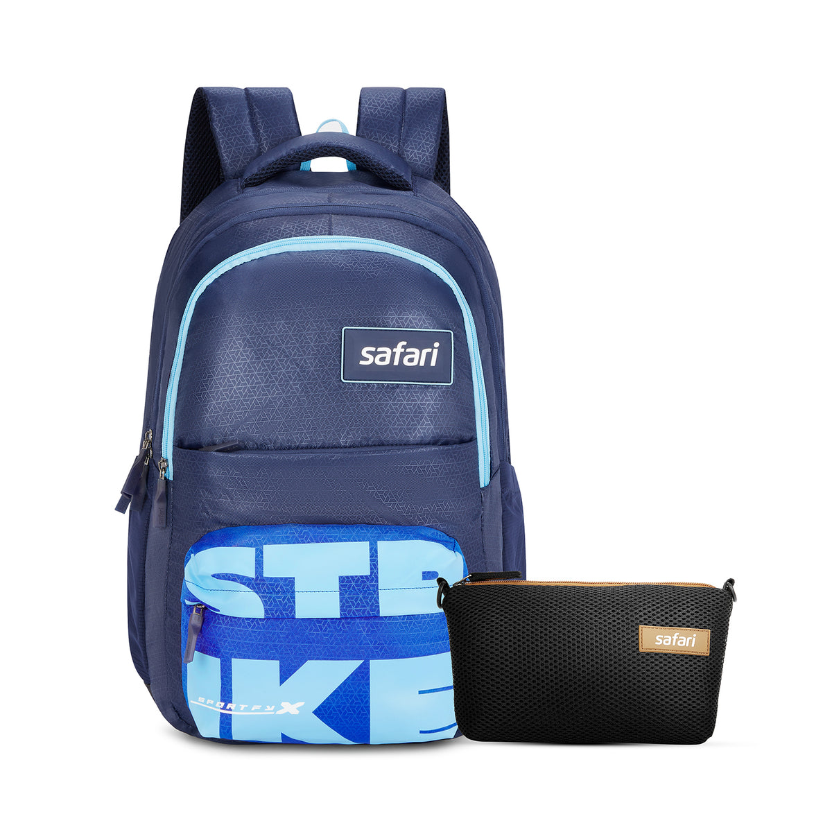 Safari Bonus 37L Blue School Backpack