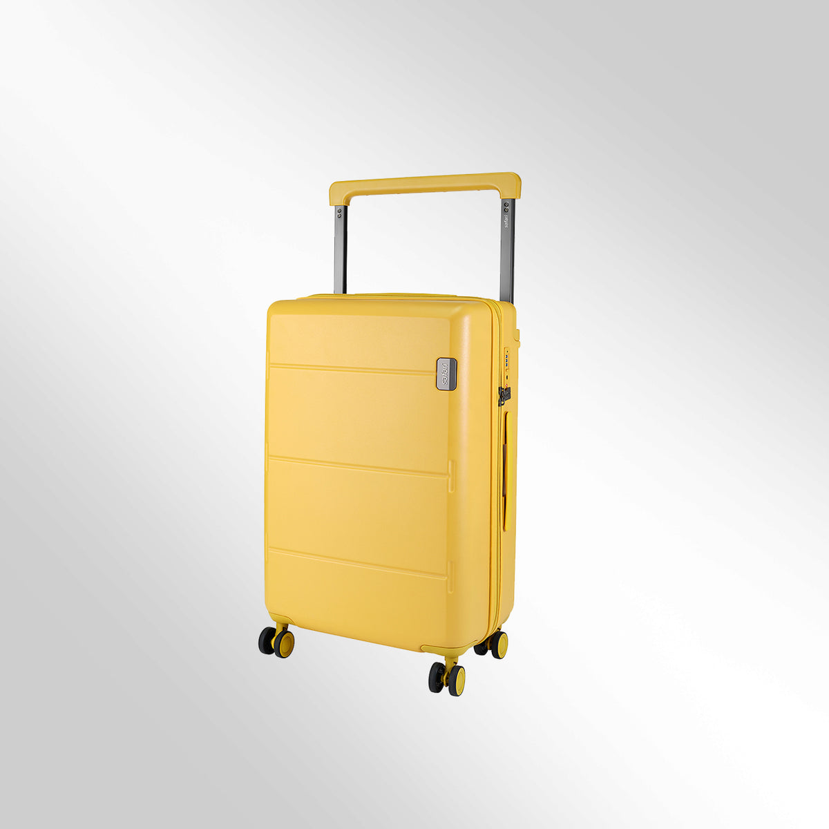 Safari Horizon Trolley Bag with Wide Trolley Handle, TSA lock and Anti-Theft Zipper Sun Yellow