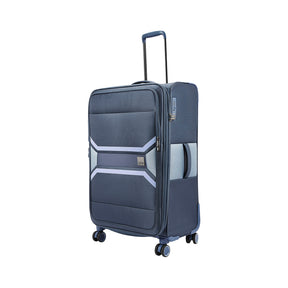 Safari Select Panorama Trolley Bag with Dual Wheels, TSA Lock and Anti-Theft Zipper (Cosmic Blue)